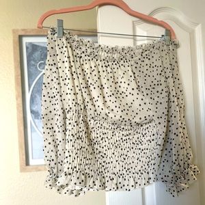 Anthropologie off the shoulder top
